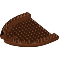 Lego loď přední část 16x13x2, červeno hnědá (6085210, 4539441, 6182377)